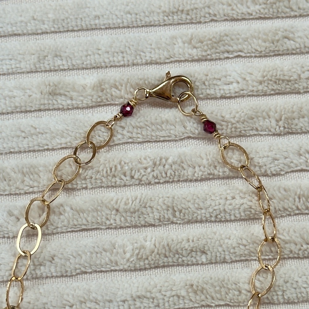 Anthropologie Gemstone Cluster Necklace - 20”L - Picture 3 of 3